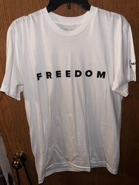 Charlie Kirk Freedom Tee - White